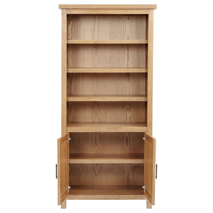 Vermes 72-inch 2-door Home Office Cabinet Bookcase Light Ash