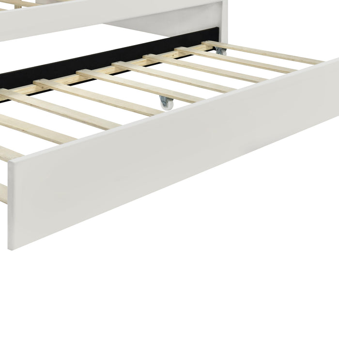 Upholstery Daybed Frame With Shell Shaped Backrest