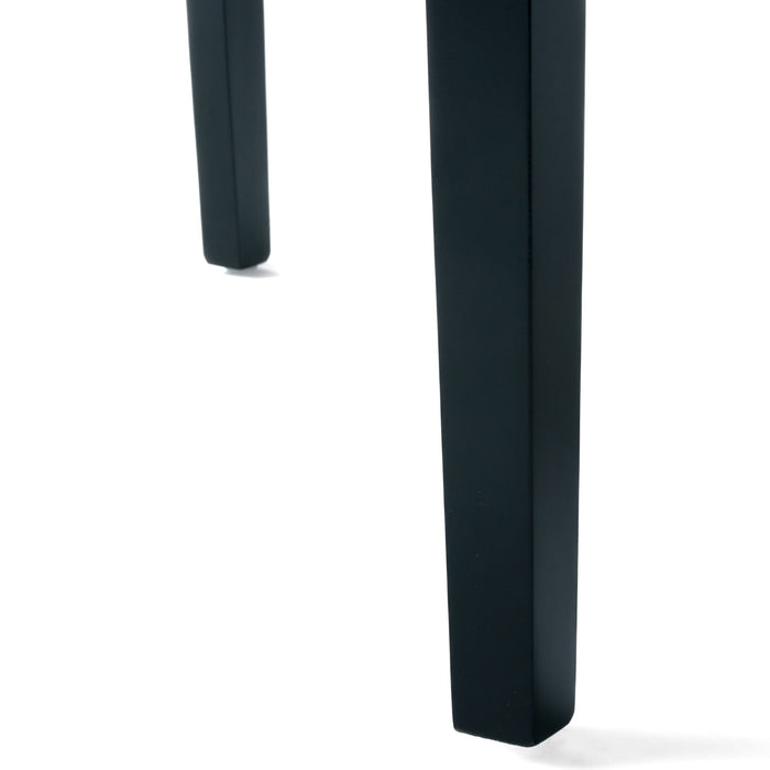 Dining Rolltop Chairs (Set of 2), Upholstered Armless Chair With Wood Leg - Ivory