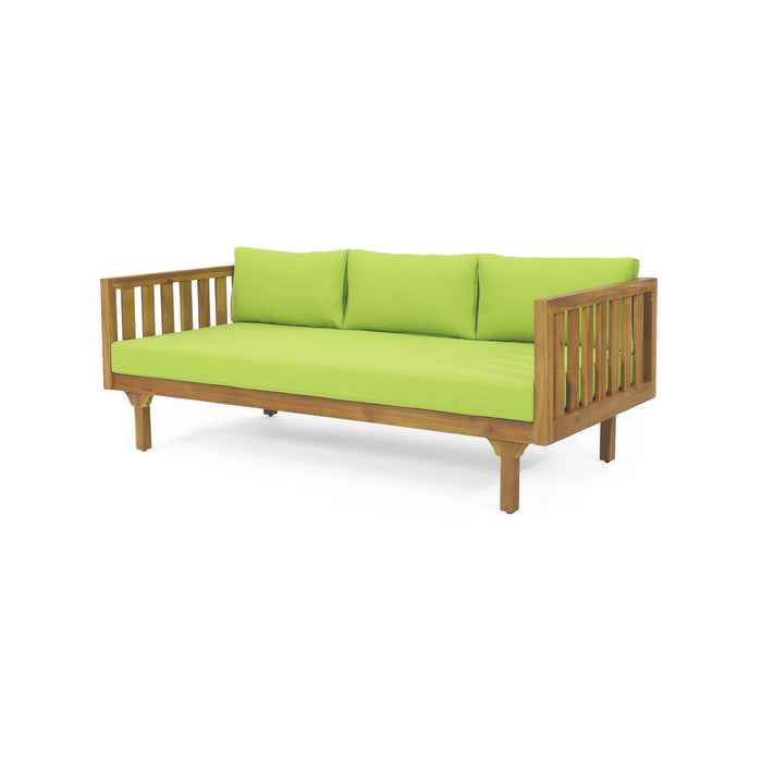 Claremont - 3 Seater Daybed Teak Acacia Wood Water Resistant Cushions