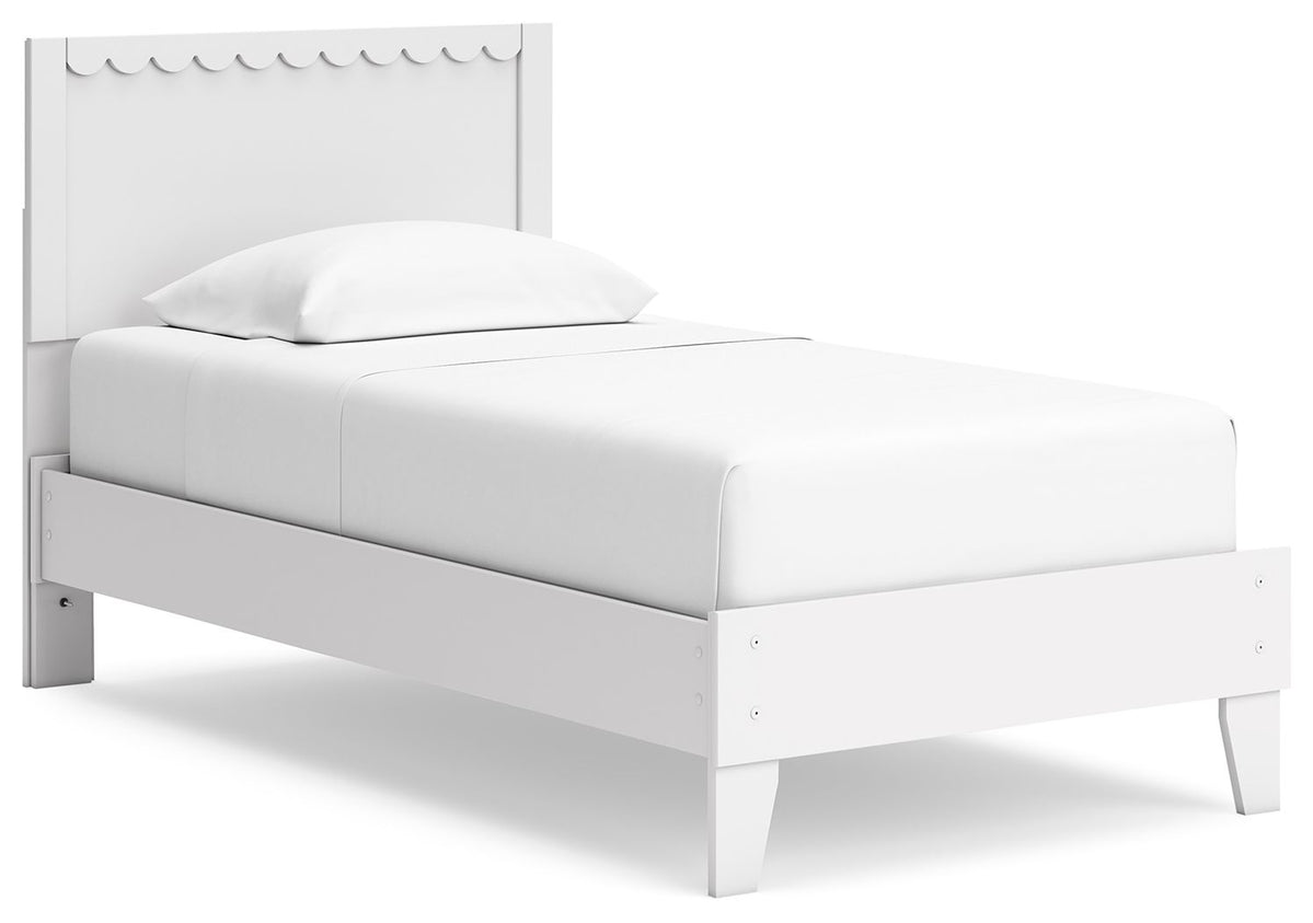 Hallityn Panel Platform Bed Quick Shipping Available at Unique Piece