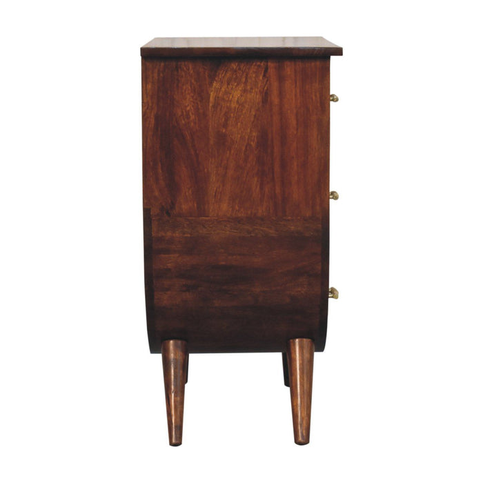 Agra - Bedside Table - Chestnut