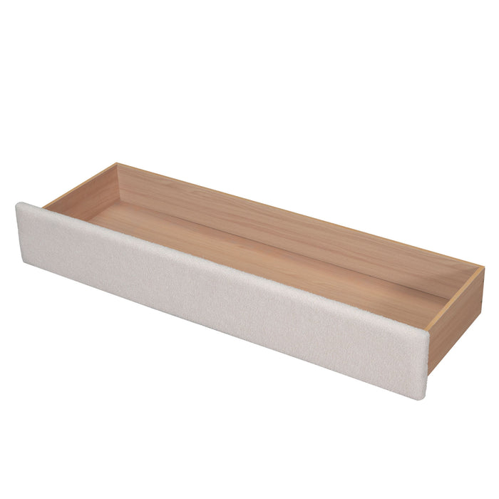 Upholstered Platform Bed With Drawer