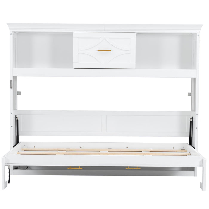 Murphy Bed With Charging Station And Drawer