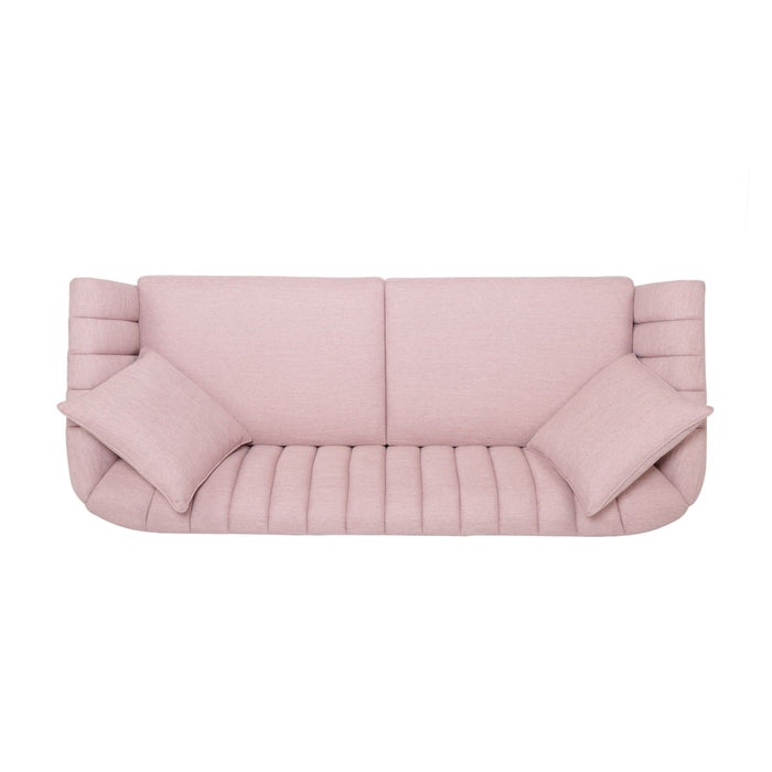 Contemporary 3 Seater Sofa With Plush Accents
