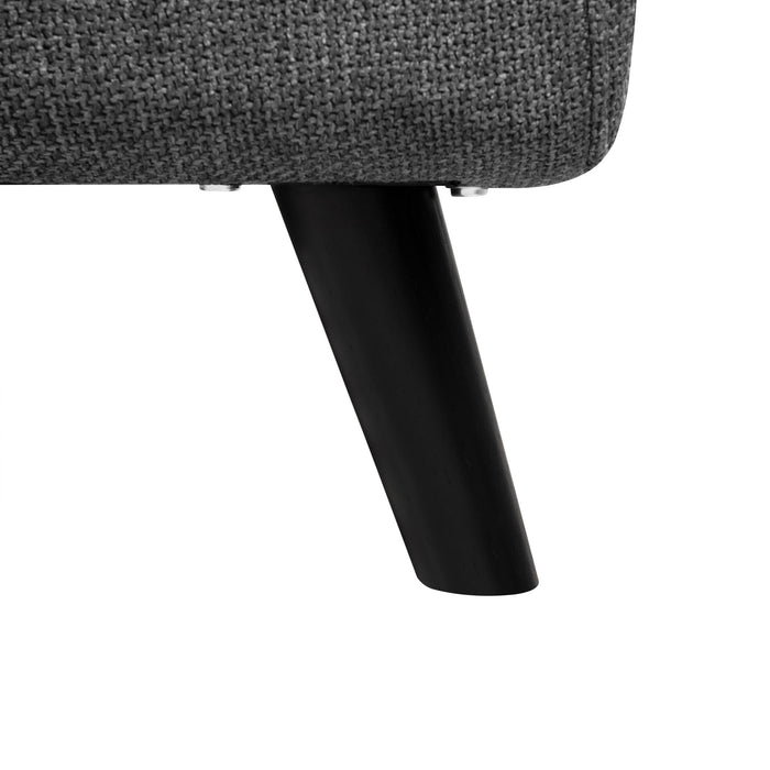 3 In 1 Foldable Linen Chaise Lounge With Adjustable Backrest