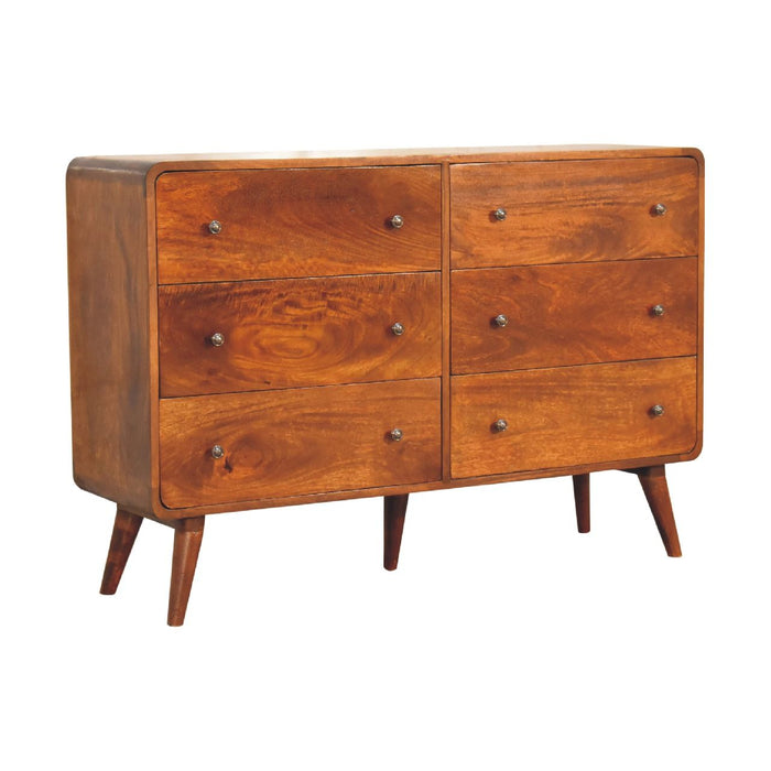 Large Curved Chest - Chestnut