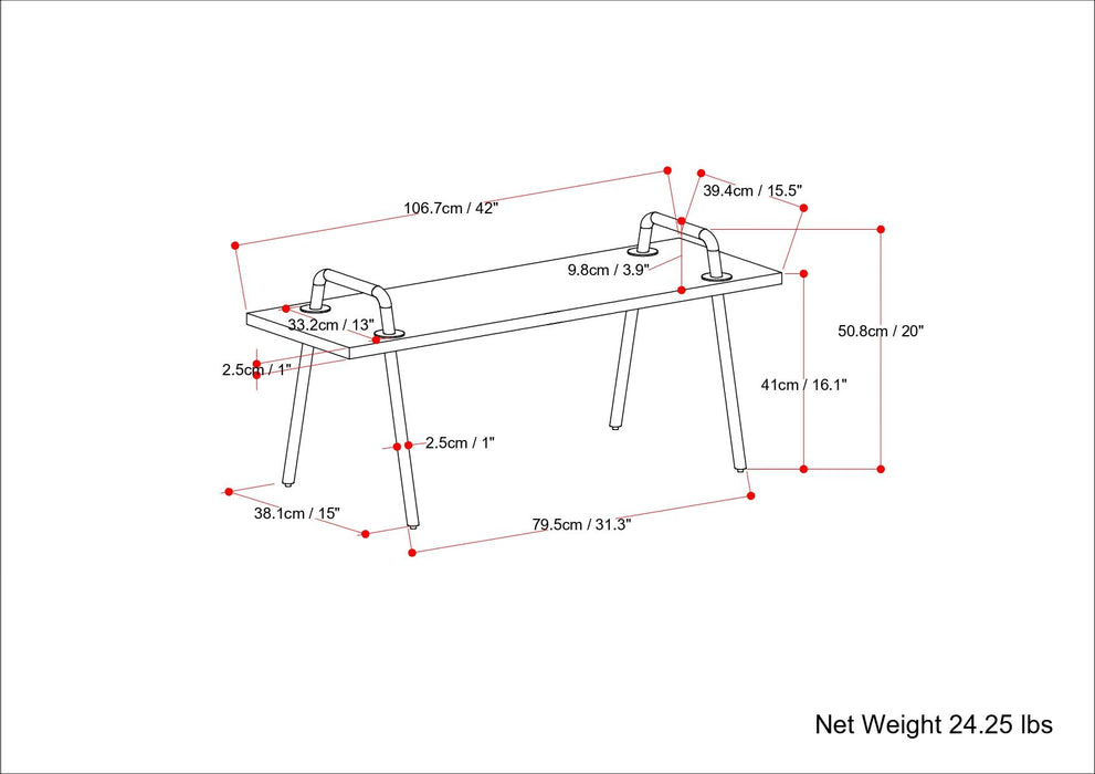 Berkeley - Entryway Bench