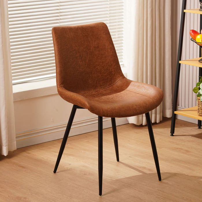 Dining Chairs (Set of 4) - Brown