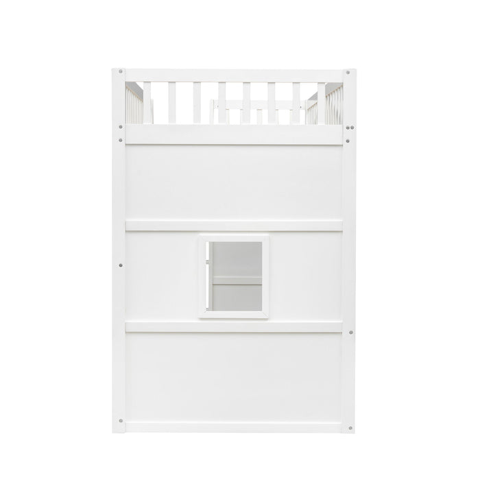 Elegant House Loft Bed With Ladder