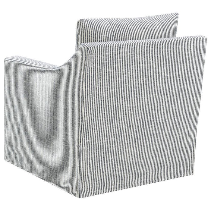 Winter - Upholstered Sloped Arm Accent Swivel Chair