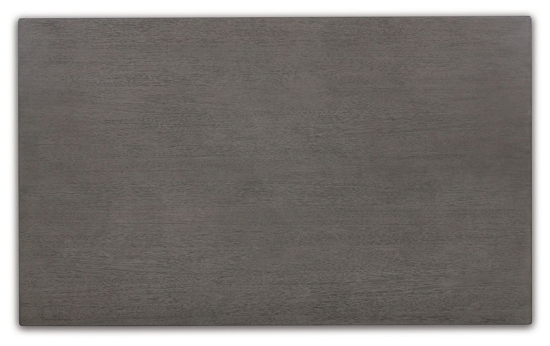 Caitbrook - Rect Drm Counter Table Set (Set of 7) - Gray