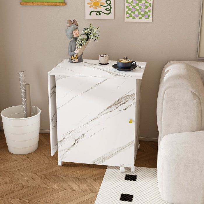 4 In 1 Folding Sewing Table With Lockable Wheels, Multi Functional Craft Station - White