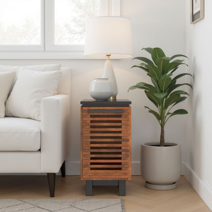 Graceland - Chairside Table, Fully Assembled - Black, Bourbon