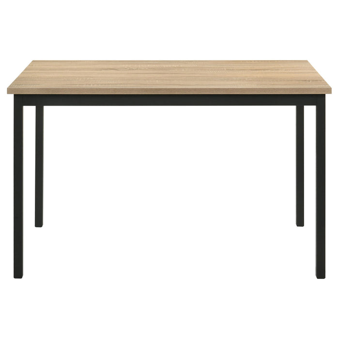Garza 5-piece Rectangular Dining Table Greige Oak