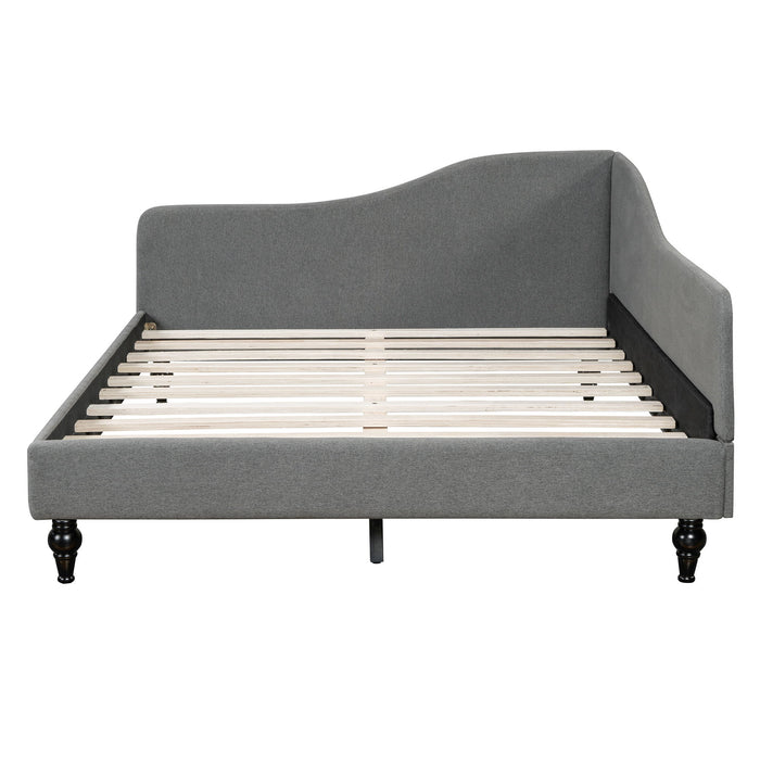 Modern L Shaped Linen Daybed With Legs