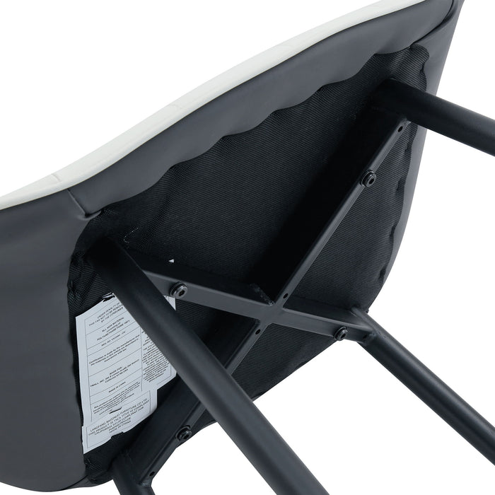 Modern Minimalist Dining Chair Set, Extended Seat Cushion