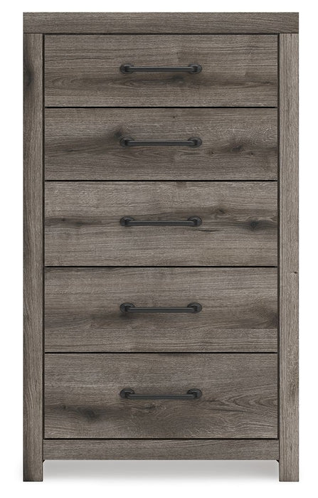 Graystorm - Five Drawer Chest - Brown Gray