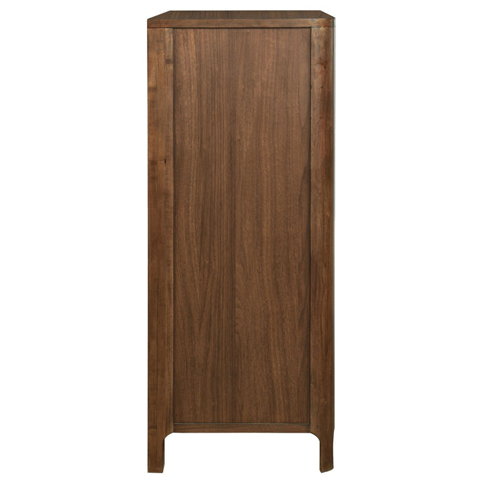 Verona - 5 Drawer Chest With - Walnut