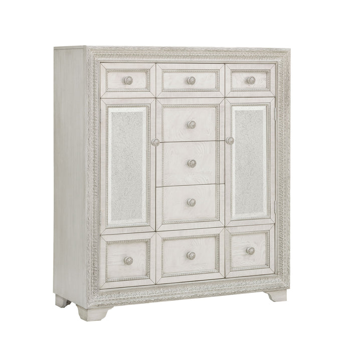 Camila - 9 Drawer Door Chest - Creamy White
