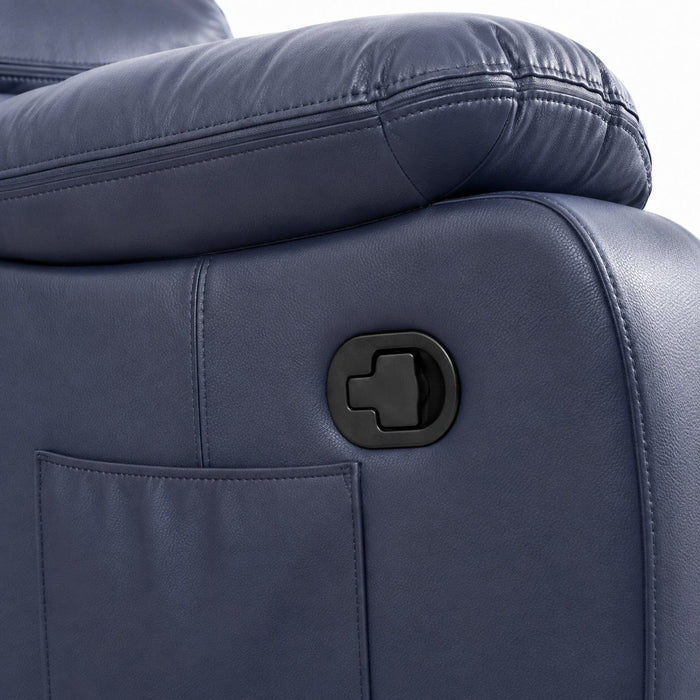 Rocker Recliner Chair With Manual Recline And 360° Swivel Base