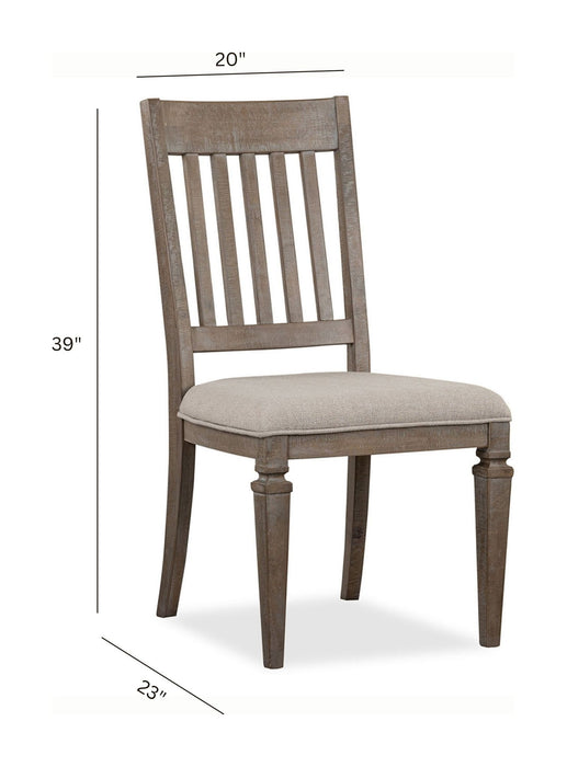 Lancaster - Dining Side Chair With Upholstered Seat (Set of 2) - Dovetail Gray