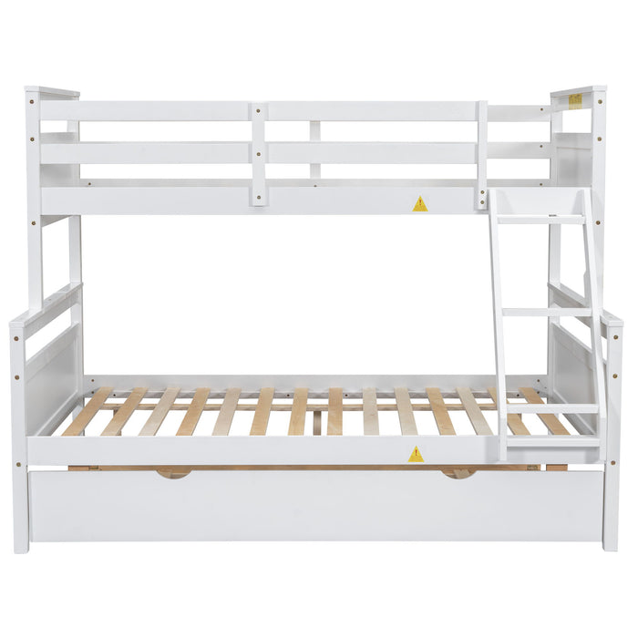 Bunk Bed With Ladder And Safety Guardrail