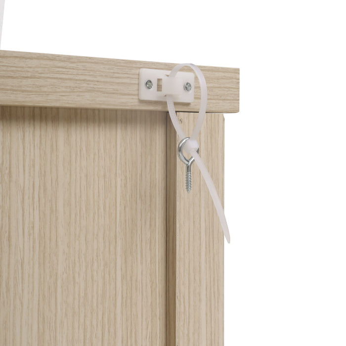 Modern Storage Cabinet With 4 Doors & Adjustable Shelves