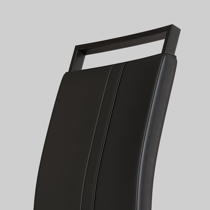 Modern Dining Chairs With High Back Upholstered Design Metal Legs