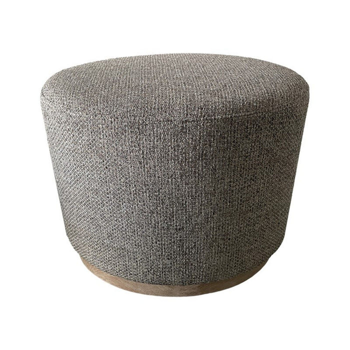 Oval Accent Ottoman - Brown