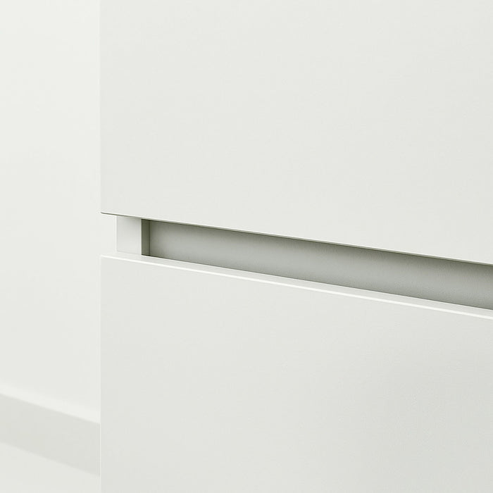 Elise - Modular Wood Closet System With Mirror In Versatile Storage Solution - White