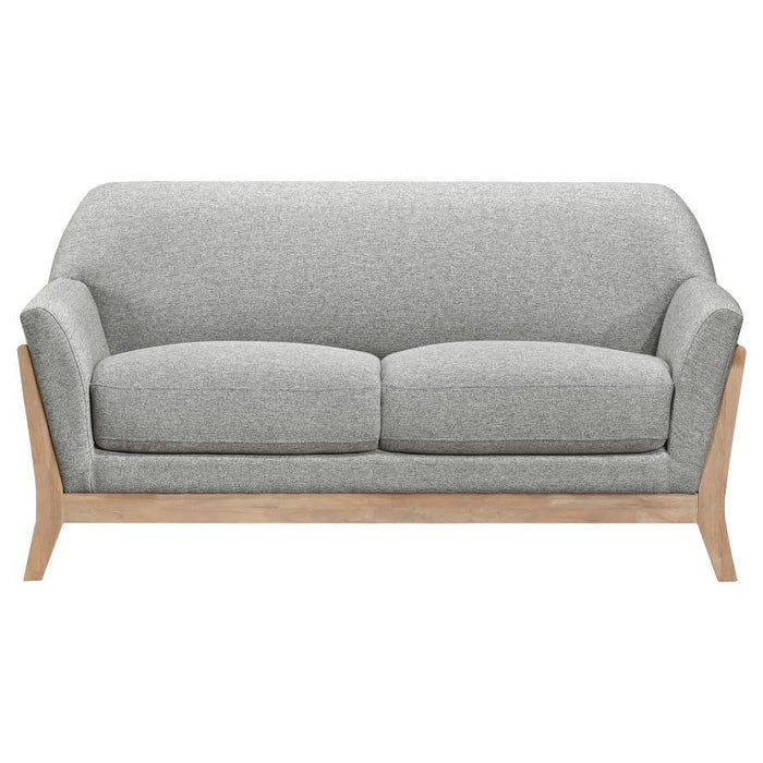 Vaughn - Fabric Upholstered Flared Arm Sofa Set