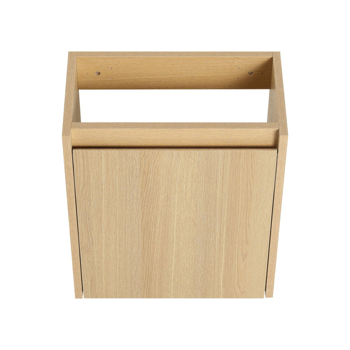 Modern Bathroom Vanity With Ceramic Basin, Wall Mounted Floating Sink Combo, Storage Cabinet