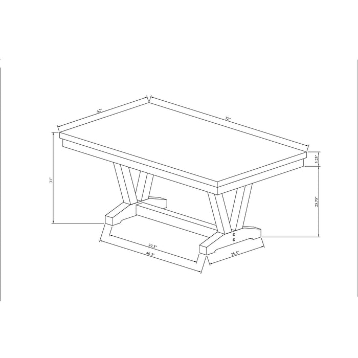 Panda Oceanic - Dining Table And Chairs Set - Black