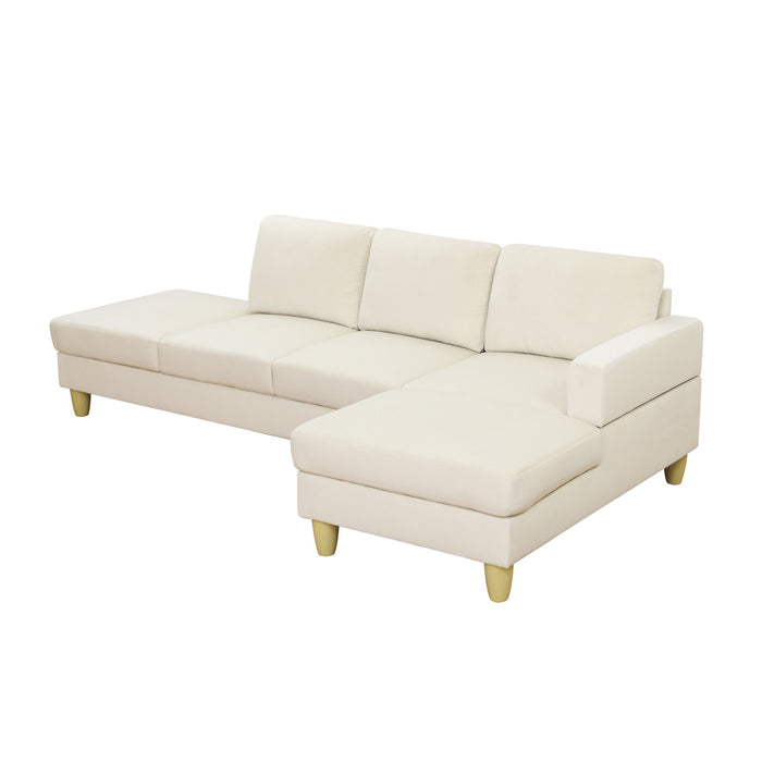 L - Shaped Sectional Sofa With Chaise & Ottoman