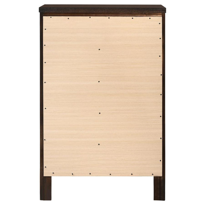 Carlton - 5-Drawer Bedroom Chest - Cappuccino