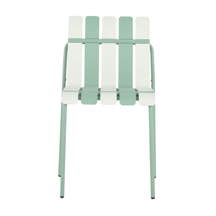 4 Piece Set Of Modern Color Block Designed Single Chairs