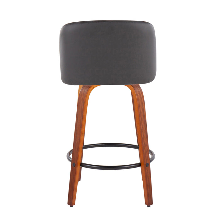 Toriano - Mid Century Modern, Counter Stool (Set of 2)