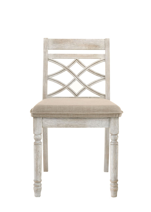 Havanna - Wide Chair With Cushion (Set of 2) - Off White