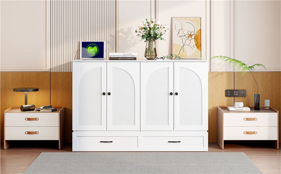 Murphy Bed With Large Drawers