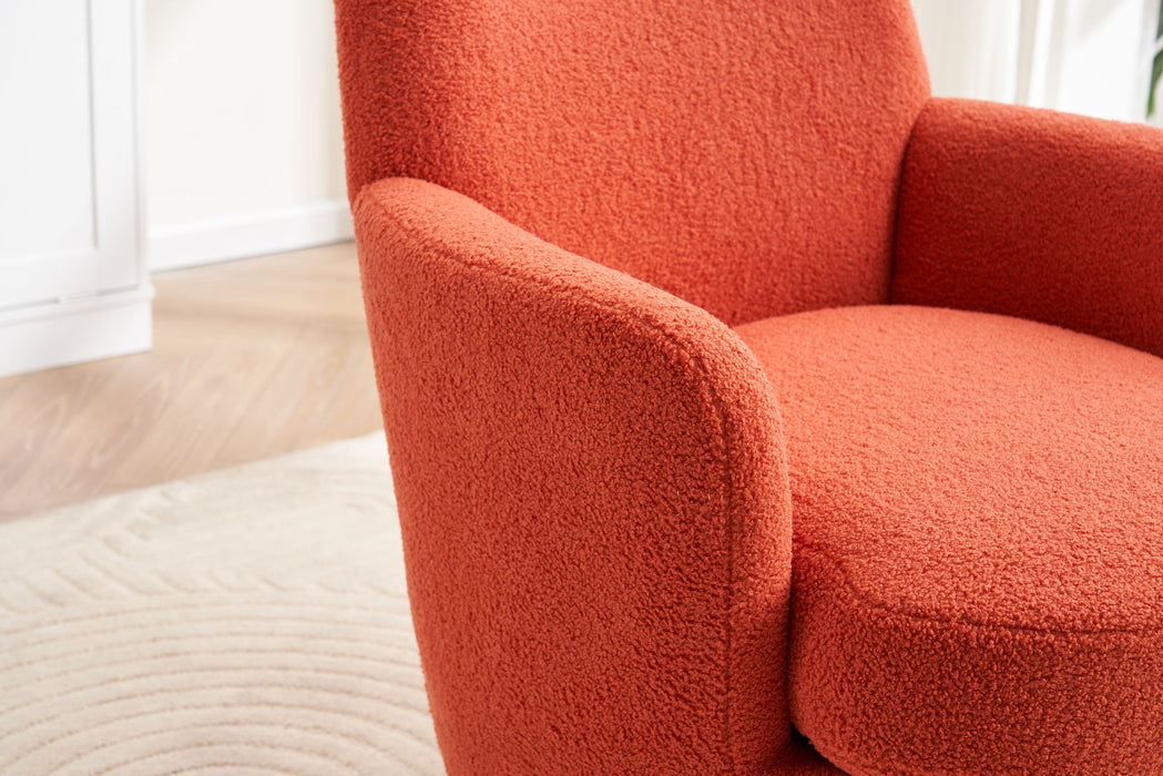 Teddy Swivel Barrel Chair, Swivel Accent Chairs Armchair For Living Room