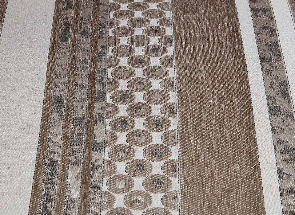 Ragnar - Sofa With 7 Pillows - Light Brown Linen & Cherry