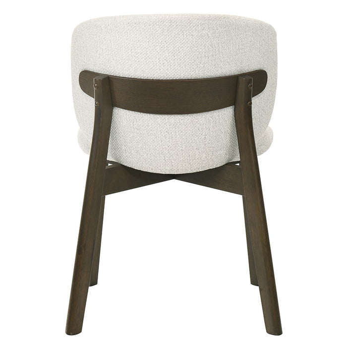 Mallin - Side Chair (Set of 2) - Gray Chenille & Walnut