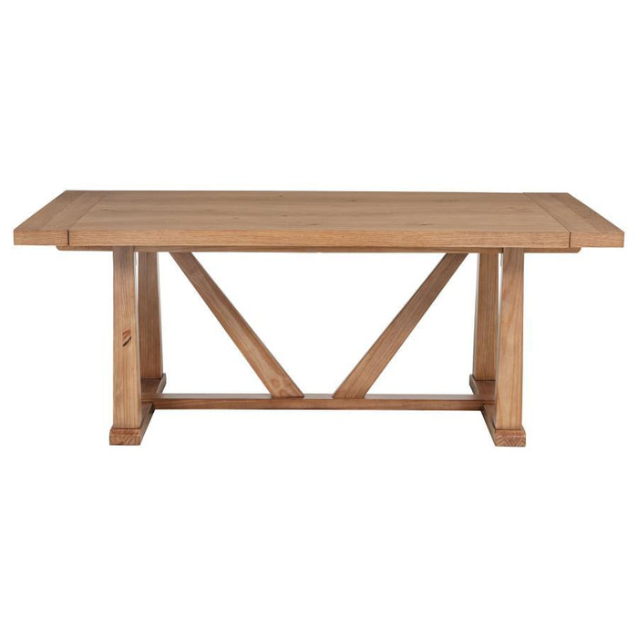 Middleton - 106" Extension Leaf Dining Table - Natural Brown