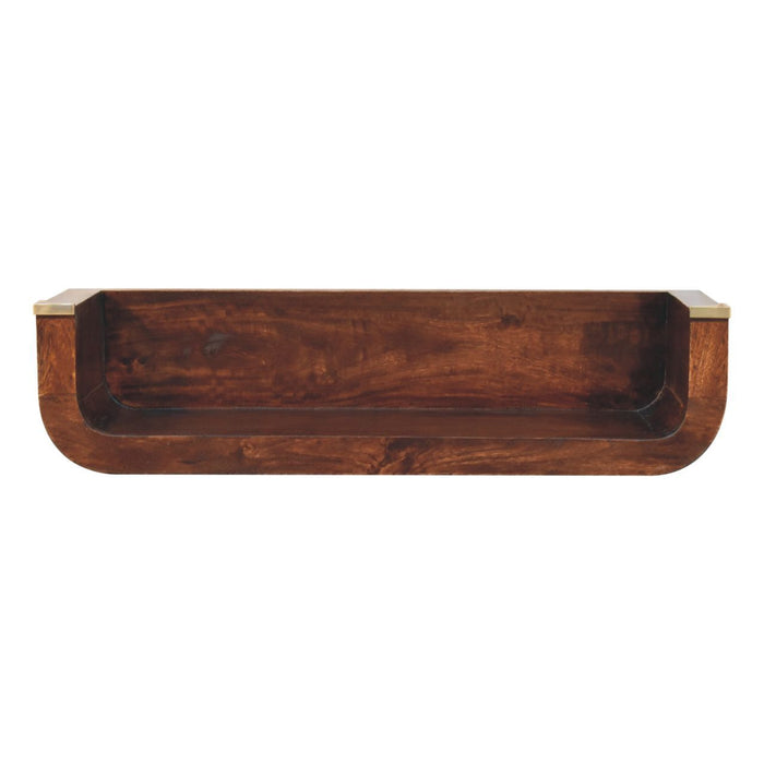 Indira Floating Console Table - Walnut