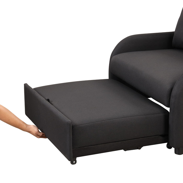 Versatile Pull Out Sofa Sleeper 3 In 1 With Wing Table & USB Charge, Compact Design