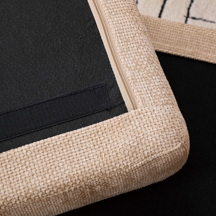 Ottoman Foot Stool With Metal Legs