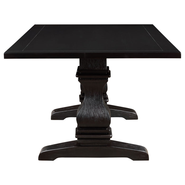 Villeneuve - Rectangular Double Pedestal Dining Table - Rustic