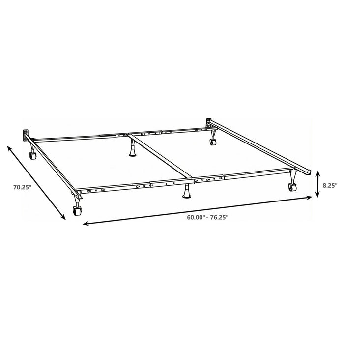 Kerns Queen or Eastern King or Cal King Bed Frame Black