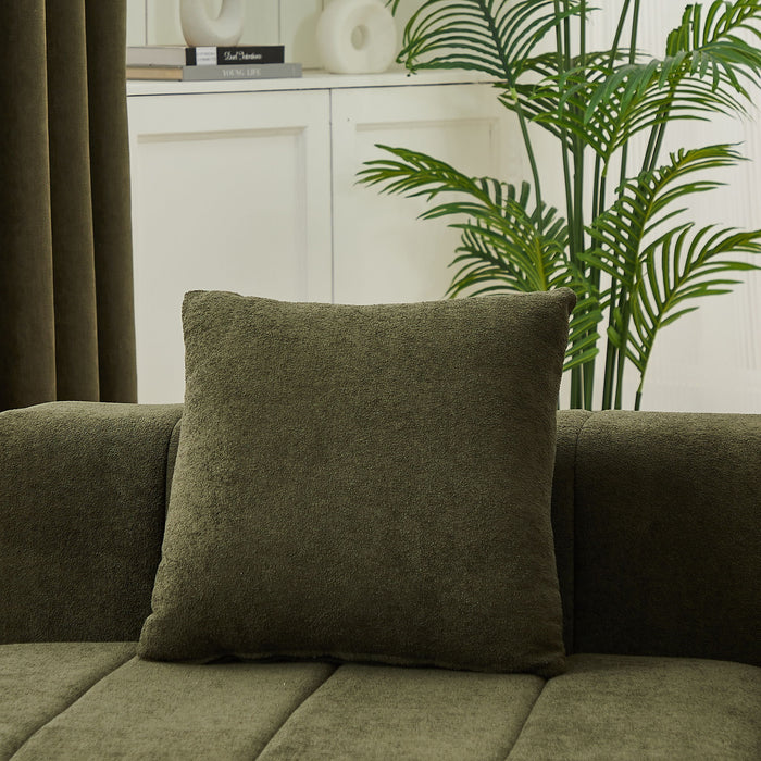 Modular Sectional Sofa With 2 Pillows, Symmetrical Design